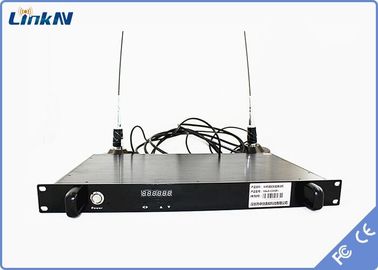 O receptor video HDMI SDI CVBS de COFDM Veículo-montou a recepção de diversidade dupla da antena do baixo atraso 1-RU