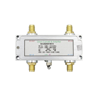 RF Downconverter 200-3500MHz de duplo canal 5VDC