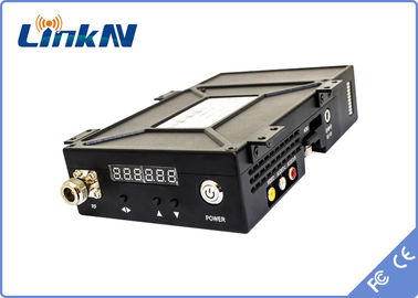 Atraso 1-2km NLOS a pilhas video tático do transmissor COFDM FHD CVBS de Digitas baixo