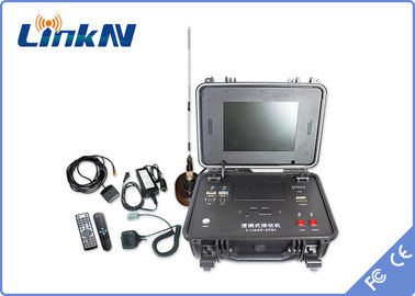 latência video portátil 300-2700MHz do receptor HDMI CVBS AES256 de 4G COFDM baixa