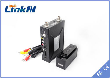 transmissor video COFDM QPSK HDMI da polícia de 1-3km &amp; de atraso AES256 de CVBS H.264 baixa criptografia