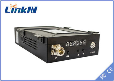 Atraso video tático 300-2700MHz do transmissor AES256 2W/5W de COFDM baixo
