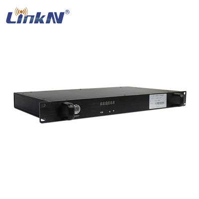 Segurança alta AES256 300-2700MHz da montagem em rack video tática do receptor de COFDM