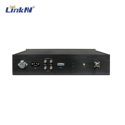 Transmissor video militar HDMI/SDI CVBS AES256 300-2700MHz da montagem em rack COFDM do poder superior 2U da polícia 20W customizável