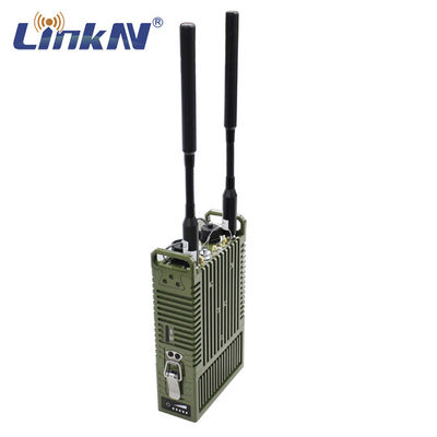 Criptografia tática do IP MESH MANET 4W MIMO 4G GPS/BD PPT WiFi AES do rádio dos dados video com o indicador do LCD a pilhas
