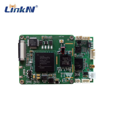 Mini atraso video AES256 do módulo FHD SDI CVBS 200-2700MHz da placa do OEM do transmissor de COFDM QPSK baixo