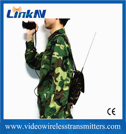 LKAV1506 Militar Manpack Táctico Transmissor COFDM HDMI &amp; CVBS Intercom dois vias AES256 Criptografia 2W Potência de saída