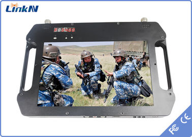 Criptografia video H.264 do receptor COFDM QPSK AES256 da polícia militar com a exposição a pilhas