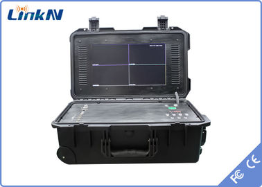 Receptor de vídeo digital de 4 canais COFDM H.264 AES256 Criptografia para comando de emergência