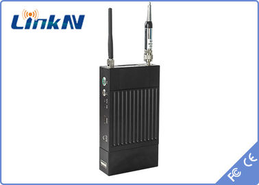 LKAV1506 Transmissor de vídeo HD Militar COFDM H.264 AES256 Criptografia Baixo Atraso 2-8MHz Bateria B/W