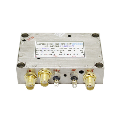 43dBm amplificador de potência do Pa Cofdm para Uav video 200 - 2700mhz 24 - 35vdc do zangão da relação