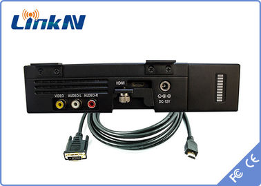 Transmissor video militar HDMI &amp; CVBS AES256 da polícia COFDM a pilhas