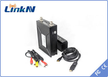 LKAV1506 Transmissor de vídeo policial de longo alcance alimentado por bateria COFDM HDMI &amp; CVBS H.264 Low Delay AES256