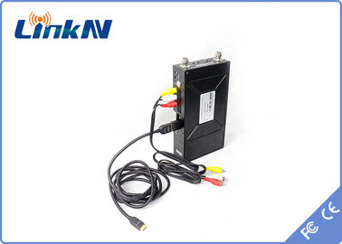Transmissor video portátil PSK HDMI de Manpack AES256 COFDM Digitas &amp; de atraso AES256 de CVBS H.264 baixa criptografia