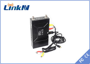 LKAV1605 COFDM Transmissor de vídeo QPSK HDMI &amp; CVBS H.264 Low Delay AES256 Criptografia com bateria