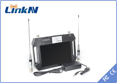 Receptor video sem fio portátil FHD CVBS COFDM QPSK H.264 com 10,1” exposições e baterias