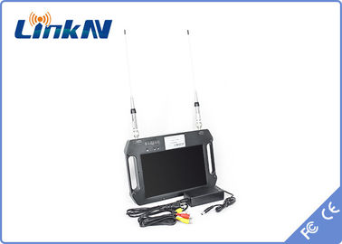 Receptor COFDM FHD com bateria e ecrã de cores Antennas duplas de alta sensibilidade AES256 DC 12V