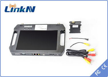 Receptor COFDM FHD com bateria e ecrã de cores Antennas duplas de alta sensibilidade AES256 DC 12V