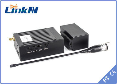 LKAV1519 Detectives Mini Video Transmitter 1km COFDM Low Delay H.264 High Security AES256 Criptografia Bateria Alimentada