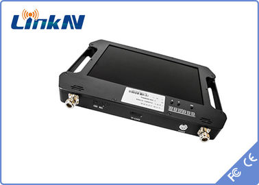 Criptografia video Handheld FHD H.264 do receptor AES256 da polícia militar COFDM com a exposição a pilhas