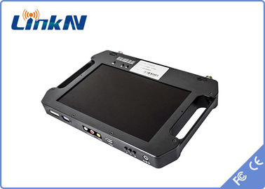 Criptografia video Handheld FHD H.264 do receptor AES256 da polícia militar COFDM com a exposição a pilhas