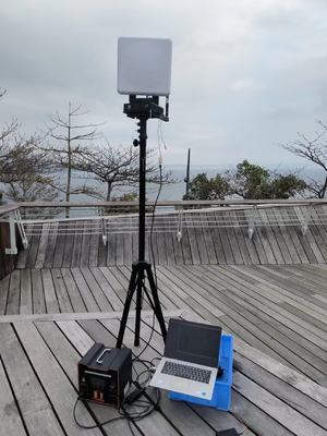 800MHz/1.4GHz/2.4GHz Frequência de ligação de dados com rotação horizontal de 360° Faixa de 30 km