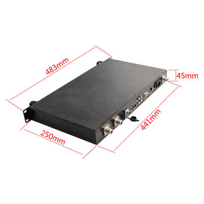 LKAV1302 Receptor de vídeo COFDM montado num veículo de polícia Receptor de diversidade HDMI SDI DC12V