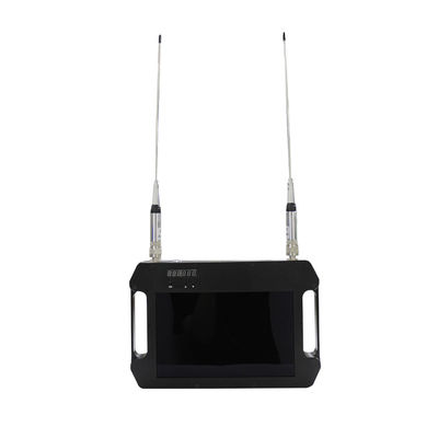 Receptor COFDM FHD com bateria e ecrã de cores Antennas duplas de alta sensibilidade AES256 DC 12V