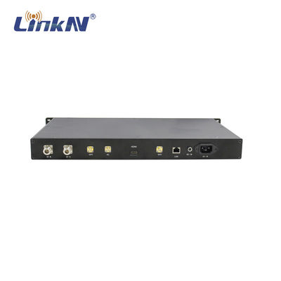 LKAV3307 Comunicação sem fio militar 1U Mount Rack 4W MIMO FHSS rádio IP MESH externo